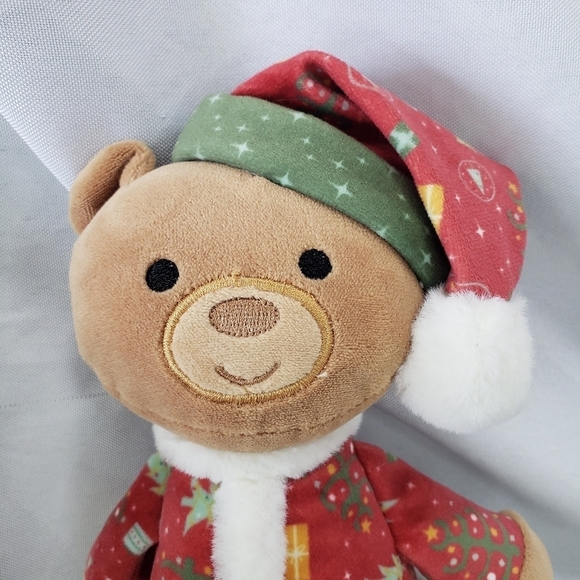 Mary Meyer Loosey Goosey Christmas Bear Plush Stuffed Toy 10 Inch Velour - Picture 2 of 10